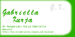 gabriella kurja business card